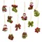 Petite Treasures Miniature Peppermint Ornaments, 12-Piece Box Set